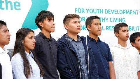 YMCA ofreció tutoría a los niños y jóvenes durante la pandemia. (Photo Aurelia Ventura/ La Opinion)