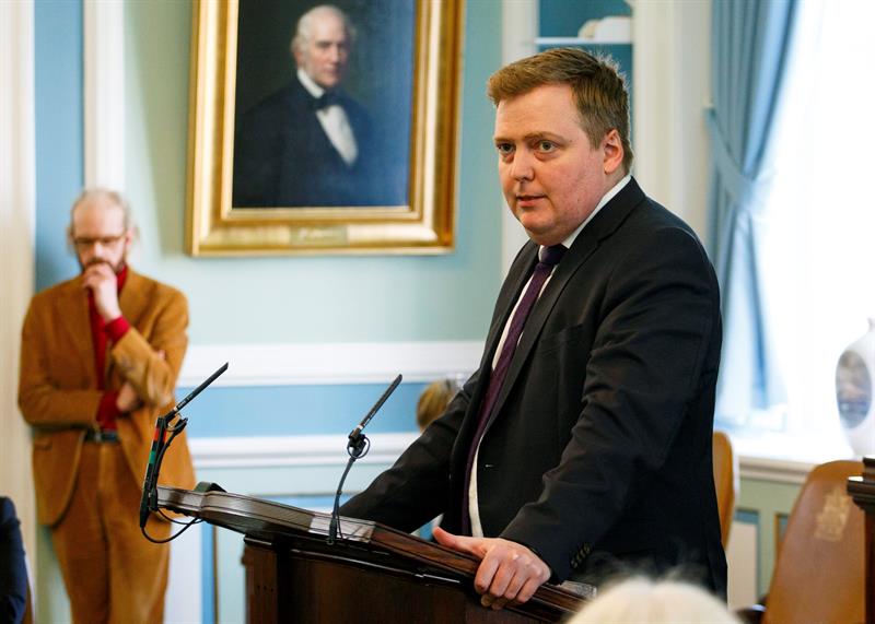 Primer ministro de Islandia, Sigmundur David Gunnlaugsson.