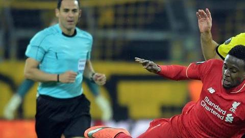 El belga Divock Origi fue el mejor jugador del Liverpool en el partido.