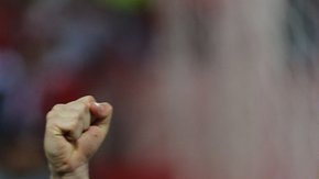 El festejo del Sevilla tras vencer en penaltis al Athletic en Europa League.