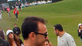 Gareth Bale captado en el Club Valderrama durante el Spanish Open de Golf.