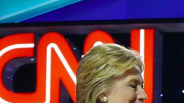 Hillary Clinton y Bernie Sanders en Brooklyn.