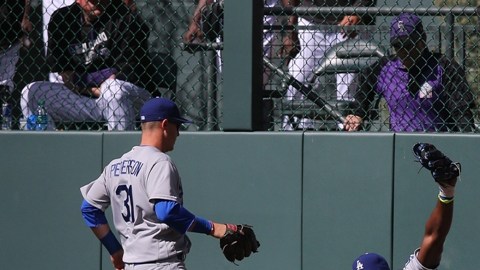 El cubano Yasiel Puig se lució en Coors Field el fin de semana.