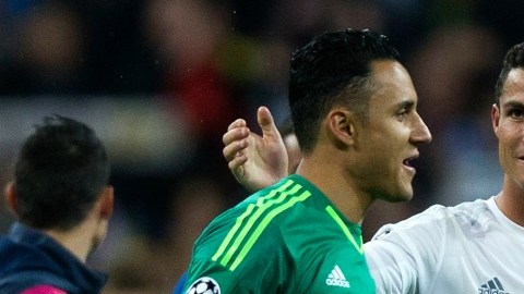 Keylor Navas y Cristiano Ronaldo