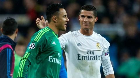 Keylor Navas y Cristiano Ronaldo
