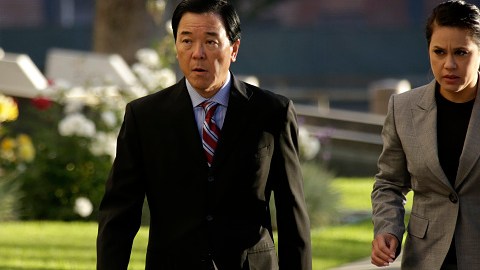 Paul Tanaka a la entrada de la corte federal en Los Ángeles. /GETTY IMAGES