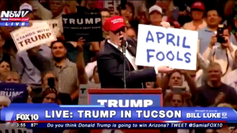 april fools donald trump