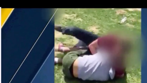 Video del incidente violento fue compartido en redes sociales.