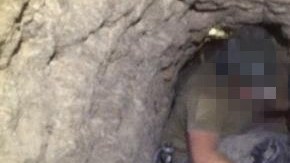 El ancho del narcotúnel entre México y EEUU es de unos 3 pies, según las autoridades.