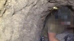 El ancho del narcotúnel entre México y EEUU es de unos 3 pies, según las autoridades.