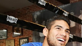 Gilberto Ramírez antes de una práctica previo al duelo del sábado ante Arthur Abraham.