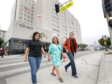 Los megaproyectos son parte de la gentrificación aprobada por la ciudad de Los Ángeles. /Aurelia Ventura
