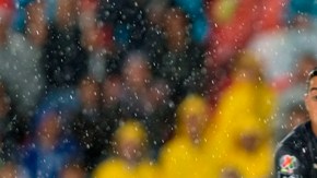 Óscar Murillo al momento de la lesión.