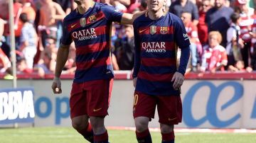 Luis Suárez y Messi