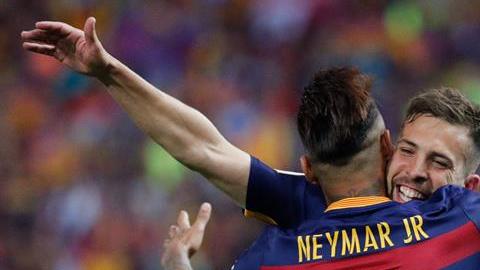 Jordi Alba y Neymar fueron los anotadores del partido.
