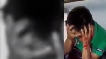 Sujeto es golpeado por "mano larga".