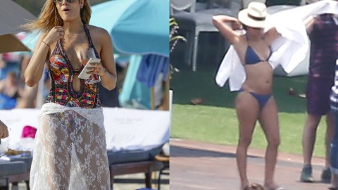 Ariadne Gutiérrez y Eva Longoria lucieron sus encantos al sol.