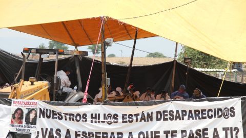 El predio donde sacan los cuerpos en Morelos.