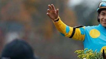 El jockey mexicano Víctor Espinoza.