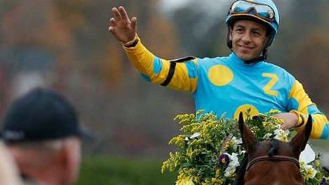 El jockey mexicano Víctor Espinoza.