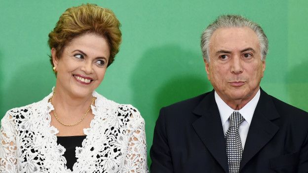 Dilma y Temer en mejores tiempos.