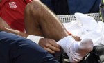 Novak Djokovic se lesiona el tobillo