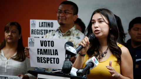 Diana Colín del Fondo de Acción de la Coalición por los Inmigrantes de Los Ángeles (Chirla) dijo que el registro de votantes latinos creció en 192%.