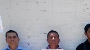 Policías retenidos en Oaxaca.
