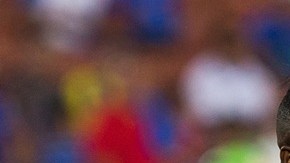 Festejo de gol de Aviles Hurtado de Xolos ante Cruz Azul.