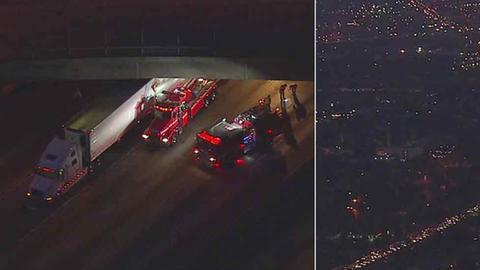 La autopista 5 rumbo al norte cerró todos sus carriles en Boyle Heights.