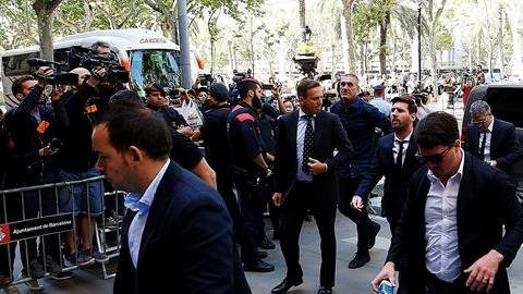 Messi declara en el juzgado