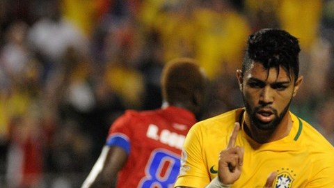 Gabriel, jugador del Santos, contribuyó a la goleada sobre Haití en la Copa América.