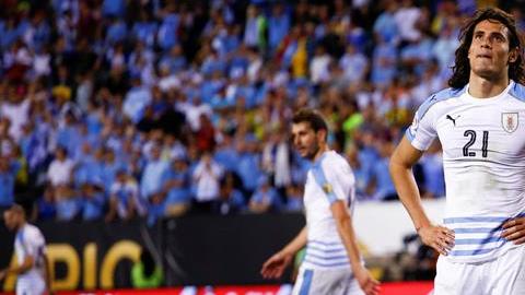 Cavani no pudo brillar en la ausencia de Luis Suárez.