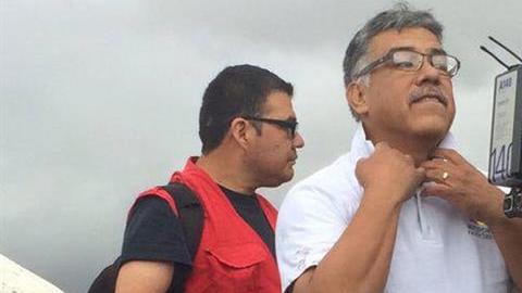 Los representantes de la prensa realizaban una cobertura sobre el conflicto magisterial.