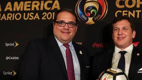 Dirigentes Conmebol y Concacaf
