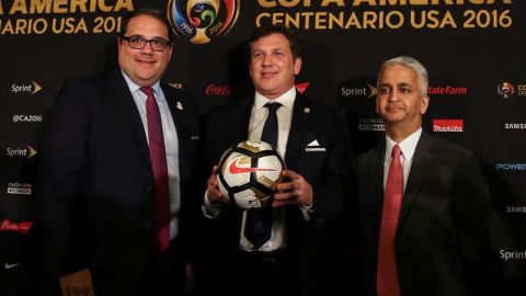 Dirigentes Conmebol y Concacaf