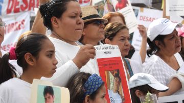 Protesta de familiares de los desaparecidos, en Ciudad de Guadalajara