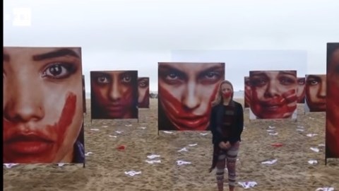 Se montó también una exposición como protesta.