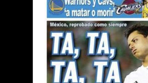 Creatividad en las portadas domingueras tras la eliminación de México en Copa América.