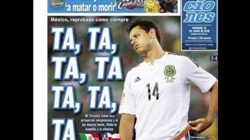 Creatividad en las portadas domingueras tras la eliminación de México en Copa América.