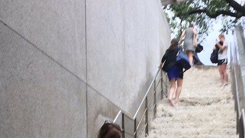 El diluvio inundó por completo la estación de Cleveland Park.