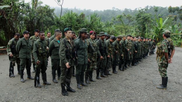 La disciplina continúa, más allá de que la vida se haya relajado en los campamentos de la guerrilla.