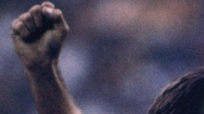 Bruce Jenner al ganar el oro olímpico en los Juegos Olímpicos de Montreal 76.