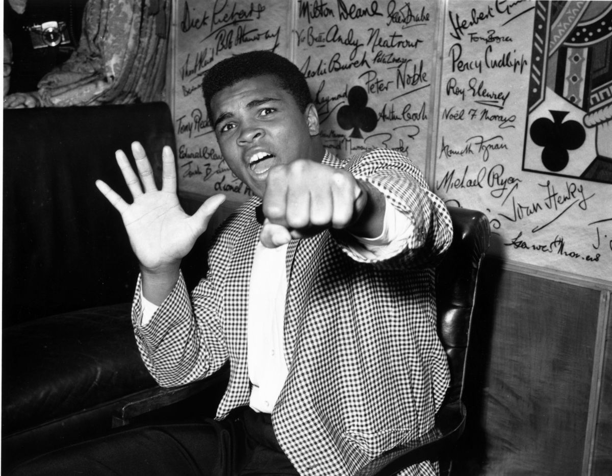 Muhammad Ali y su inconfundible seguridad.