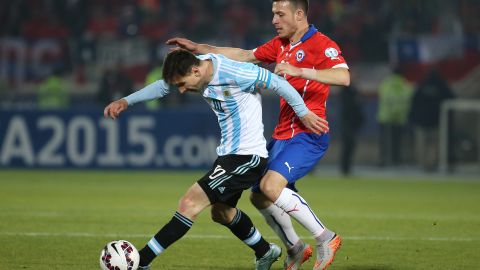 Lionel Messi durante la Final de la Copa América 2015.