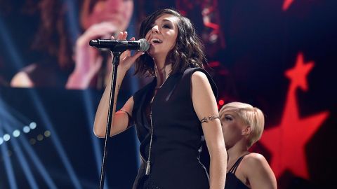 La cantante Christina Grimmie actúa en el Festival de Música iHeartRadio 2015 en el MGM Grand Garden Arena en Las Vegas, Nevada, el 18 de septiembre de 2015