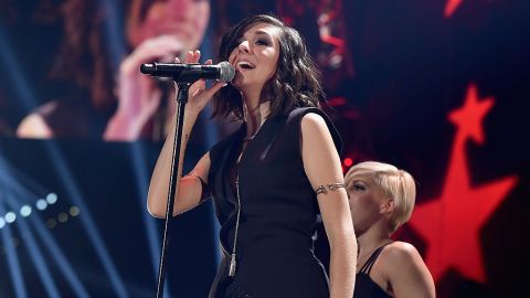 La cantante Christina Grimmie actúa en el Festival de Música iHeartRadio 2015 en el MGM Grand Garden Arena en Las Vegas, Nevada, el 18 de septiembre de 2015