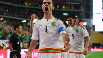 Rafa Márquez celebra su gol del domingo contra Uruguay. El capitán mexicano volvió a responder en una competencia internacional.