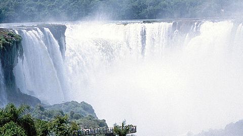La “Garganta del Diablo” es la zona más caudalosa en el Parque Nacional Iguazú.