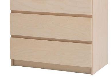 Los muebles retirados del mercado miden más de 23.5 pulgadas de alto y las cómodas y tocadores para adultos miden más de 29.5 pulgadas de alto. /CPSC
